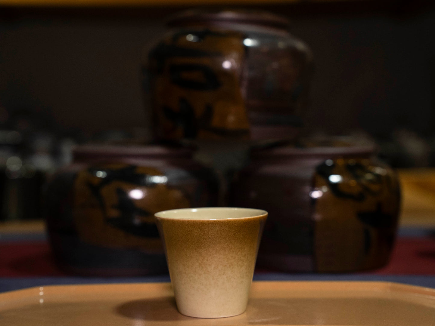 Handmade Cremic Tea Tasting cup